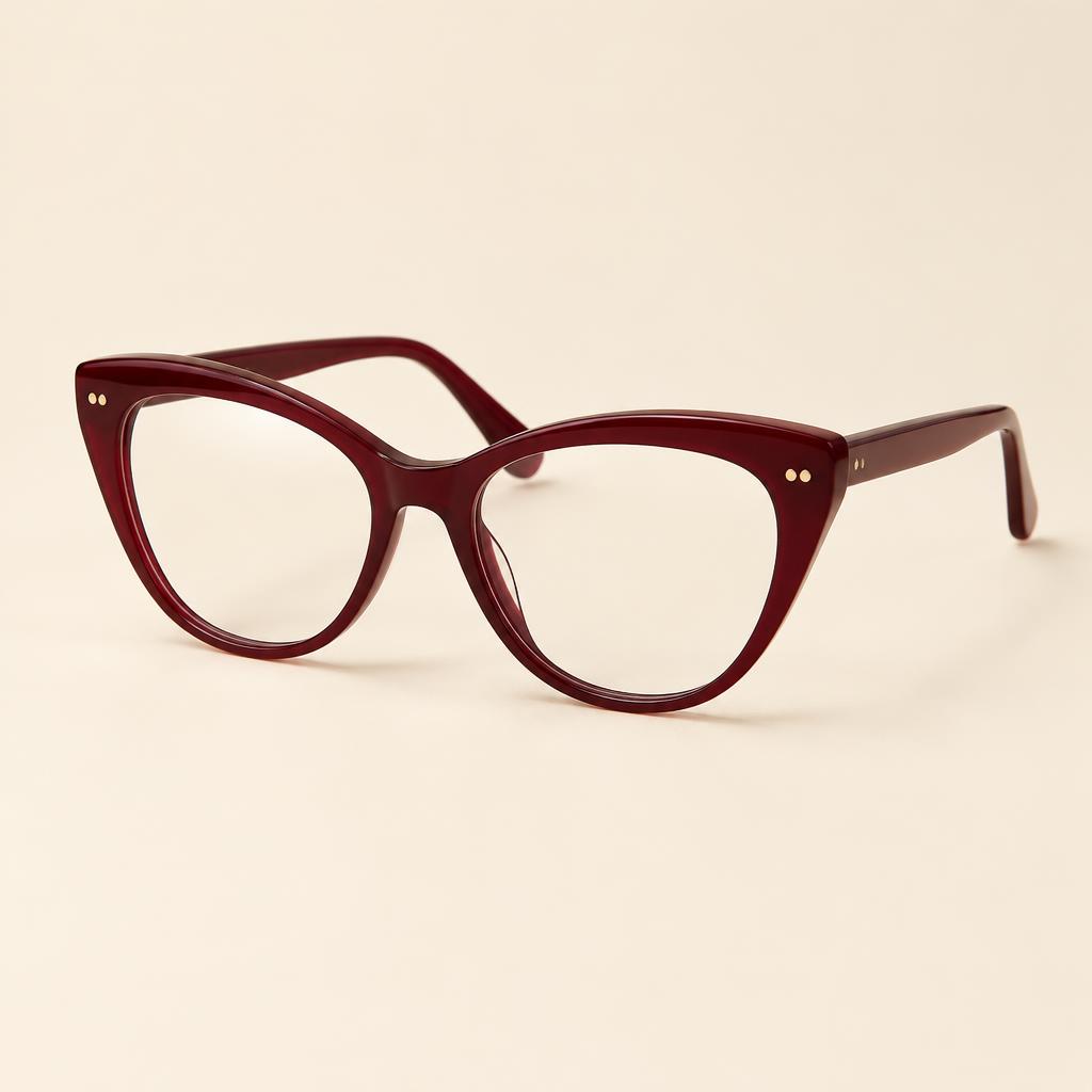 Burgundy Cat-Eye